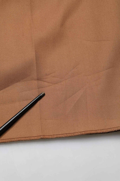 Brown Cotton Straight Men Dress Trouser Pants