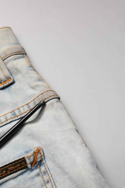 Light Blue Cotton Stretch Skinny Fit Men Denim Trouser JEANS