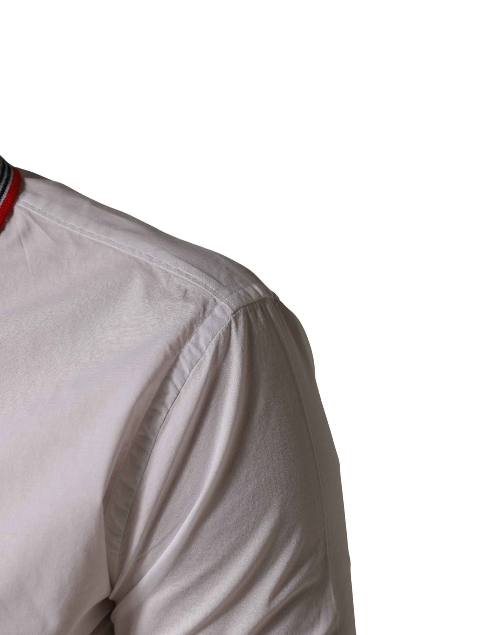 White Short Sleeves Button Down Shirt