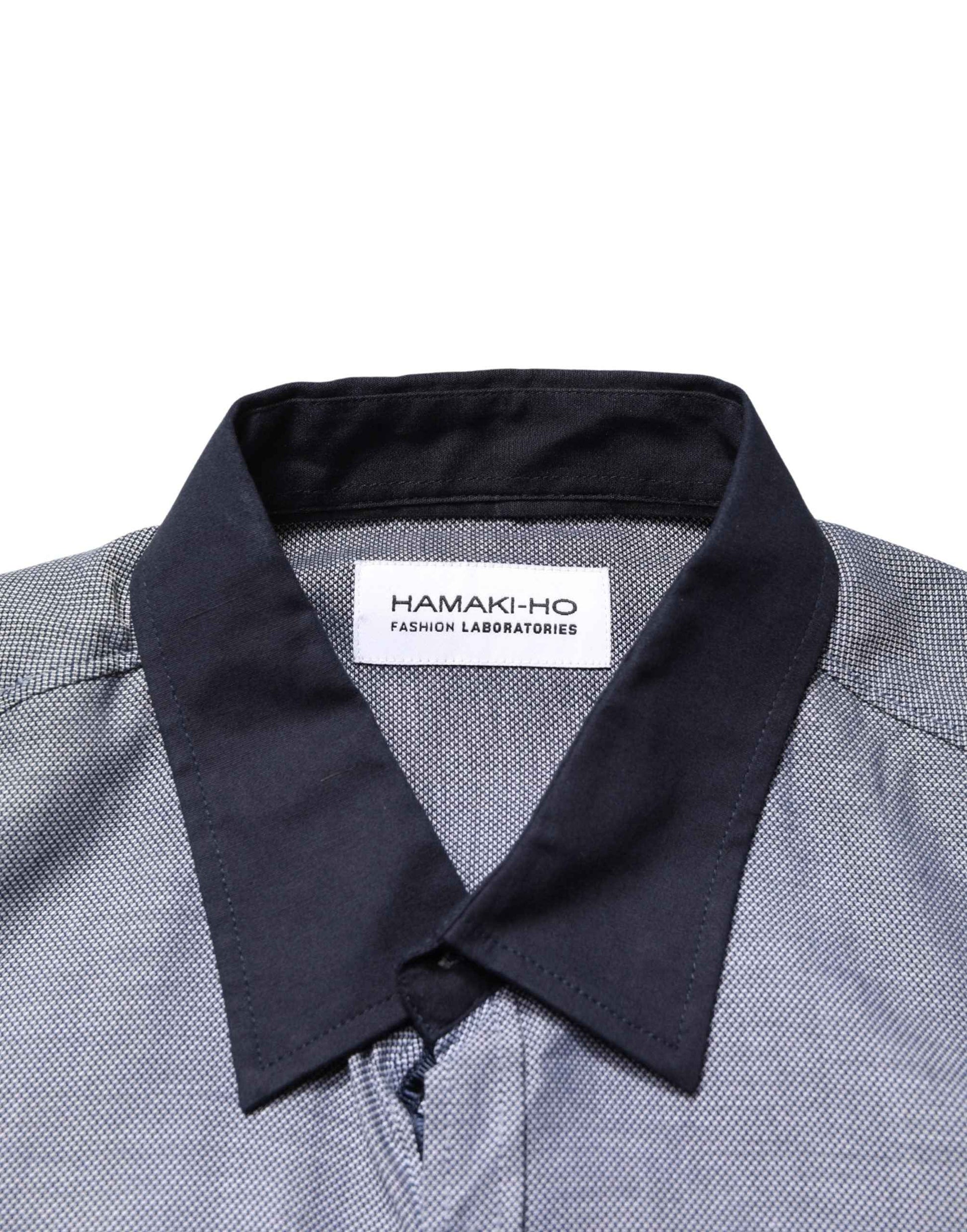 Dark Blue Cotton Long Sleeves Collared Dress Formal Shirt