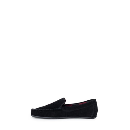 Black Faux Fur Slippers