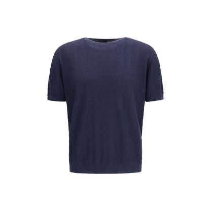 Blue Silk Sweatshirt