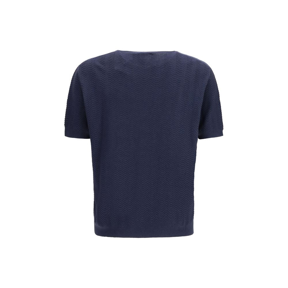 Blue Silk Sweatshirt