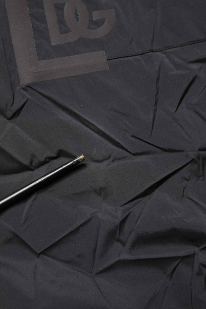 Black Nylon Elastic Waist Swim Shorts Swimwear