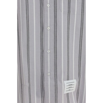 Gray Cotton Pattern Shirt