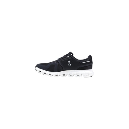 Black And White Recycled Polyester Athletic Sneakers