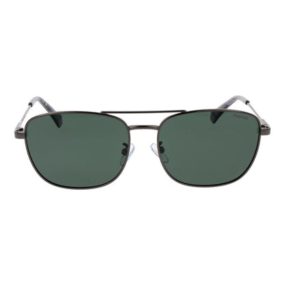 Gray Stainless Steel Sunglasses