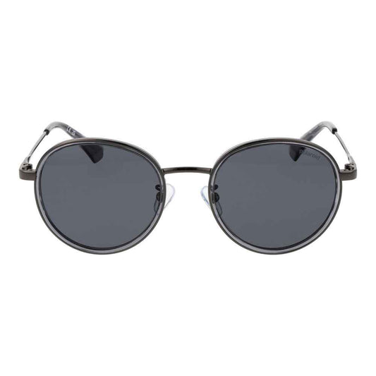 Gray Stainless Steel Sunglasses