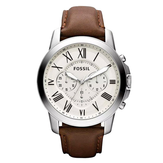 Brown Leather Dress Watch