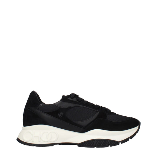Black Fabric Athletic Sneakers