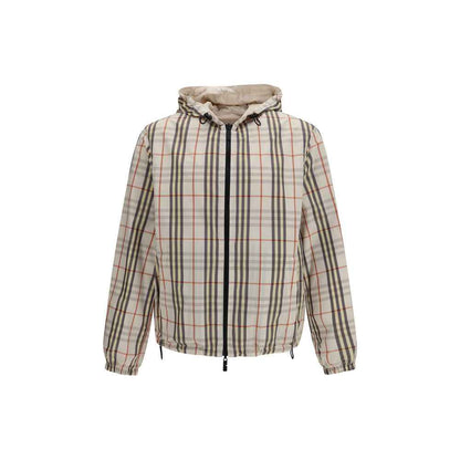 Beige Polyester Shell Jacket