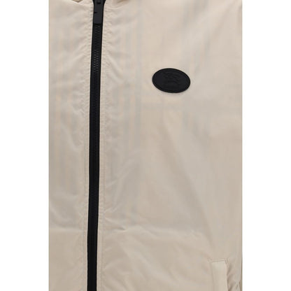 Beige Polyester Shell Jacket