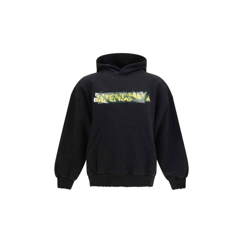 Black Cotton Sweatshirt