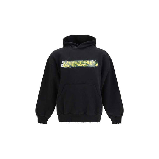 Black Cotton Sweatshirt