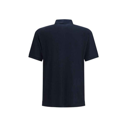 Blue Viscose Polo Shirt