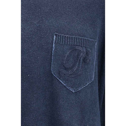 Blue Polyester Sweatshirt