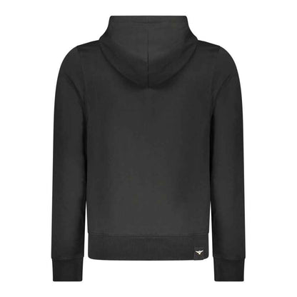 Black Cotton Men's Hoodie