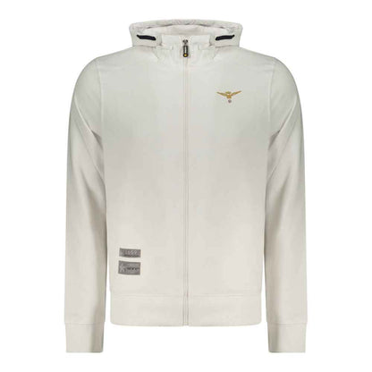 White Cotton Men's Hoodie