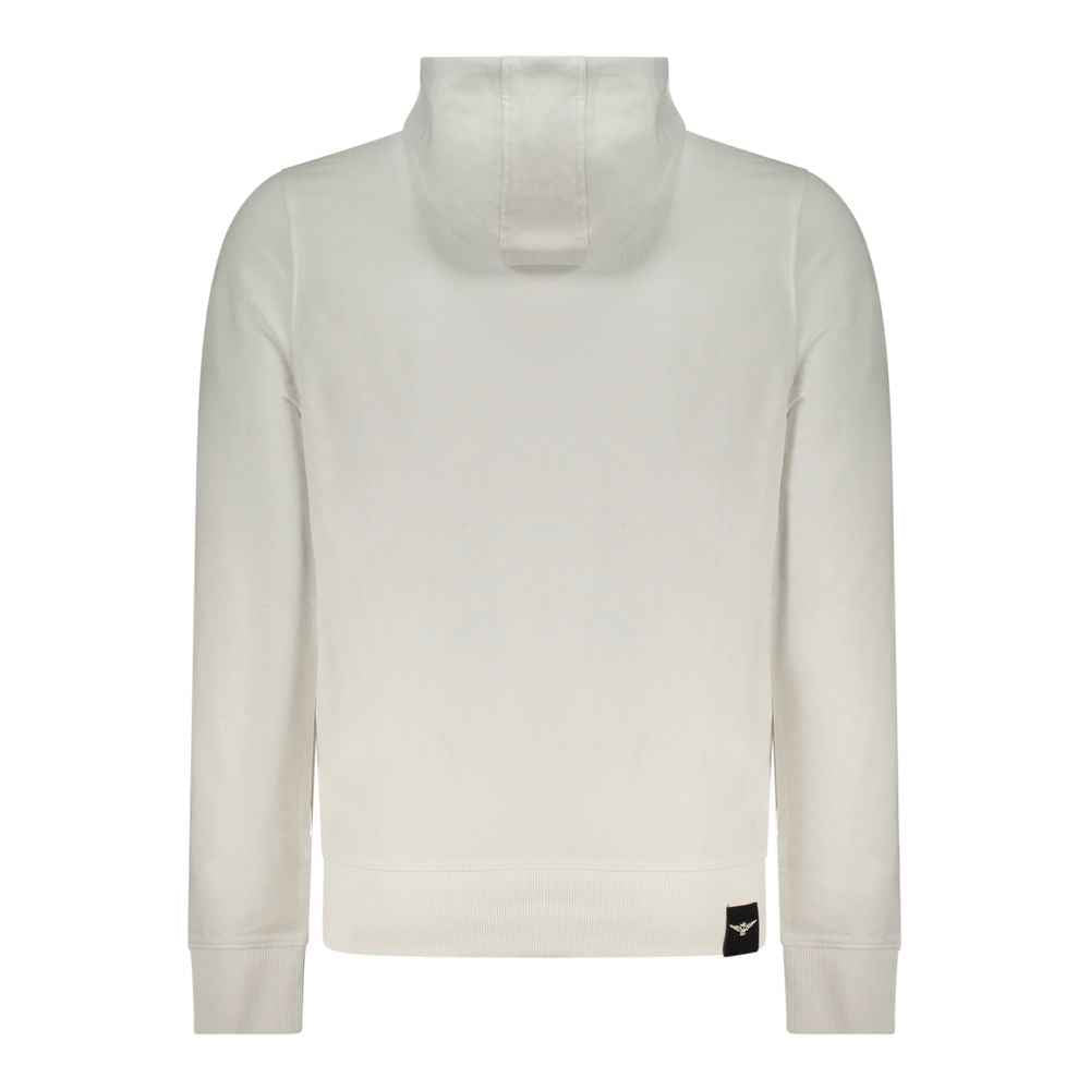 White Cotton Men's Hoodie