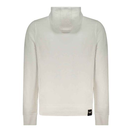 White Cotton Men's Hoodie