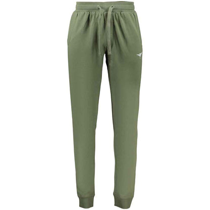Green Cotton Men Trousers