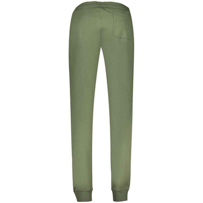 Green Cotton Men Trousers