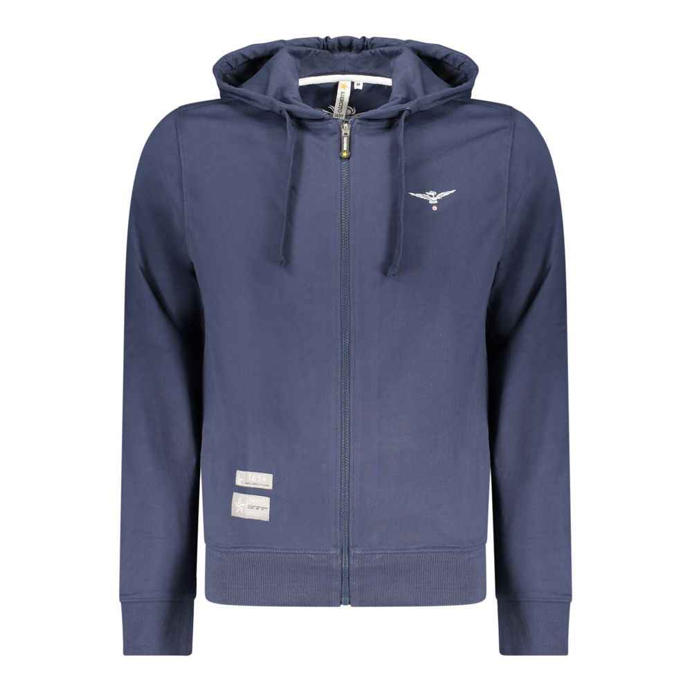 Black Cotton Men Sweatshirt