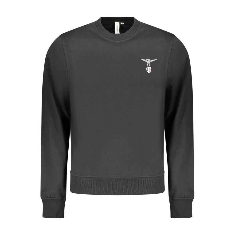 Black Cotton Sweatshirt