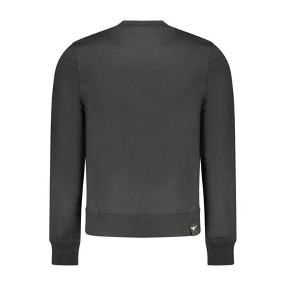 Black Cotton Sweatshirt