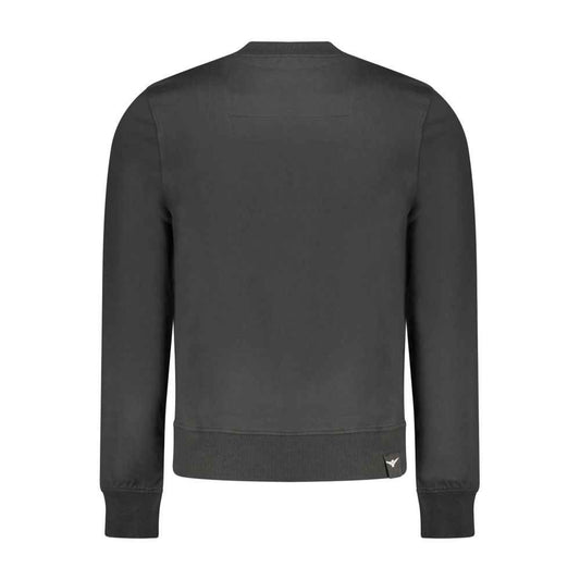 Black Cotton Sweatshirt