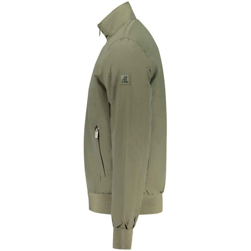 Verde Poliestere Men Jacket