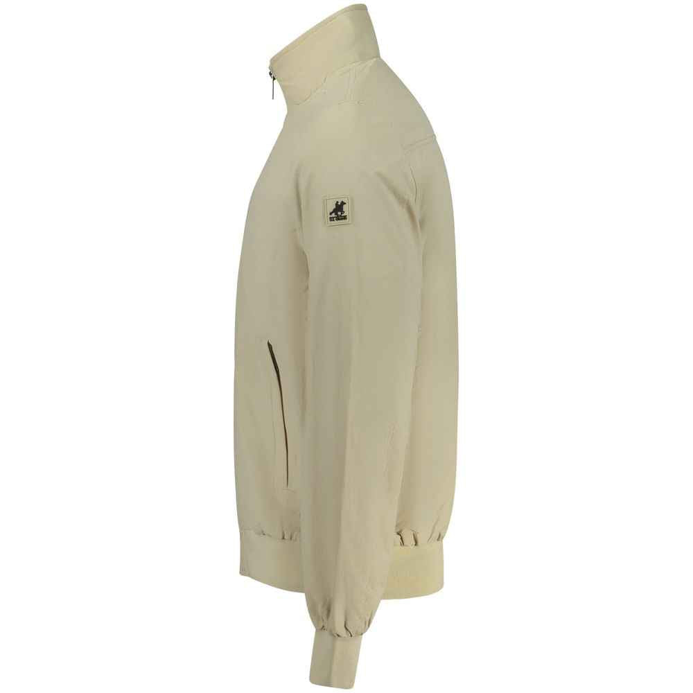 Beige Polyester Men's Jacket