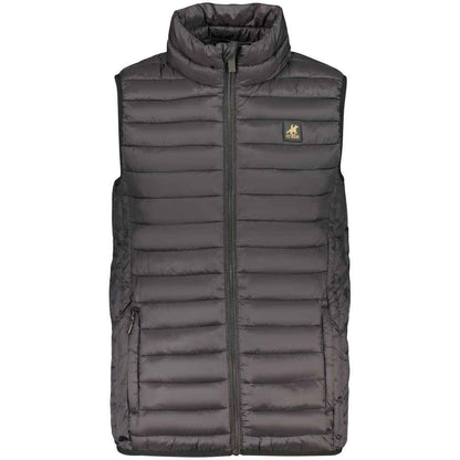 Nero Poliestere Men Gilet