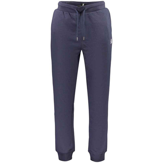 Blue Cotton Men's Trousers