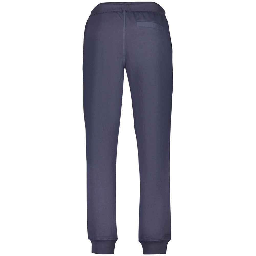 Blue Cotton Men's Trousers