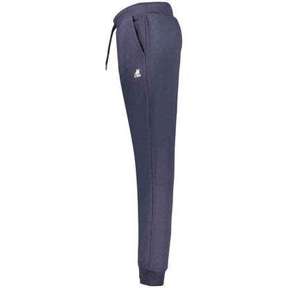 Blue Cotton Men's Trousers