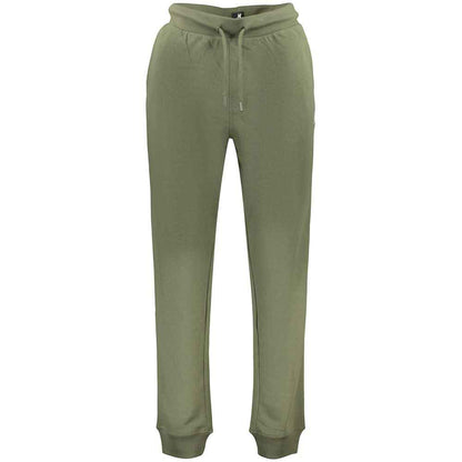 Green Cotton Menswear Trouser