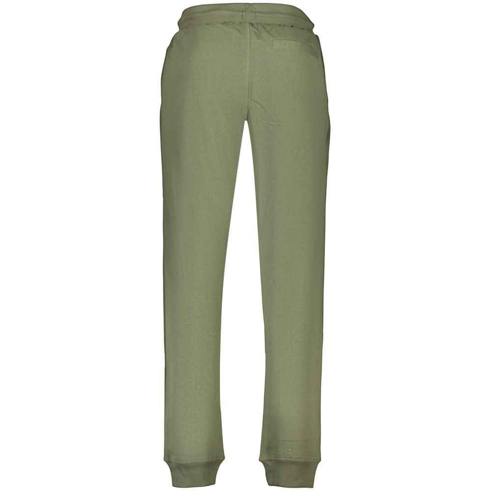 Green Cotton Menswear Trouser