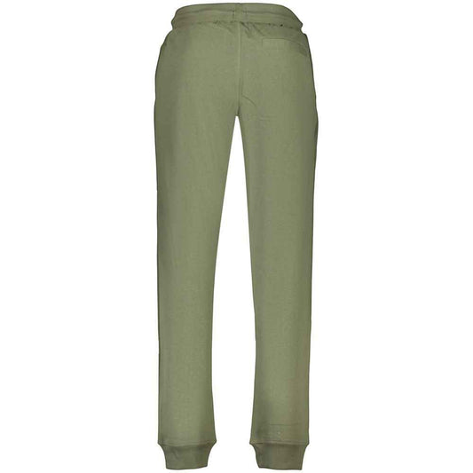 Green Cotton Menswear Trouser