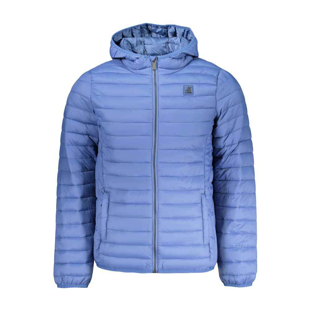 Blu Polyester Men Jacket