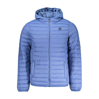 Blu Polyester Men Jacket