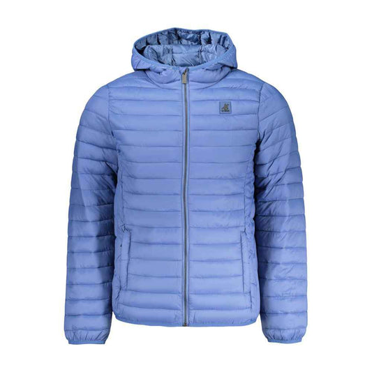 Blu Polyester Men Jacket