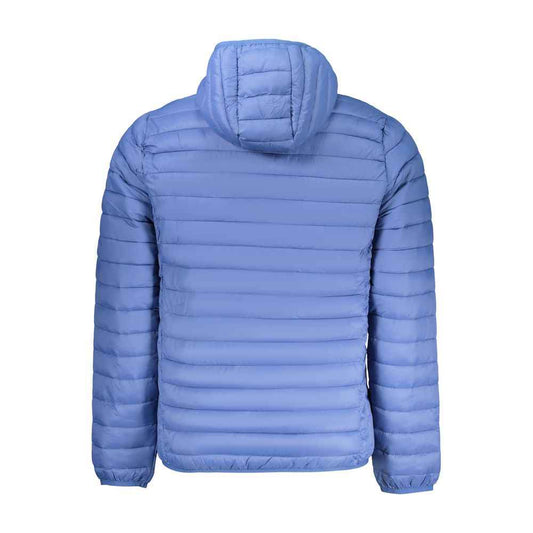 Blu Polyester Men Jacket