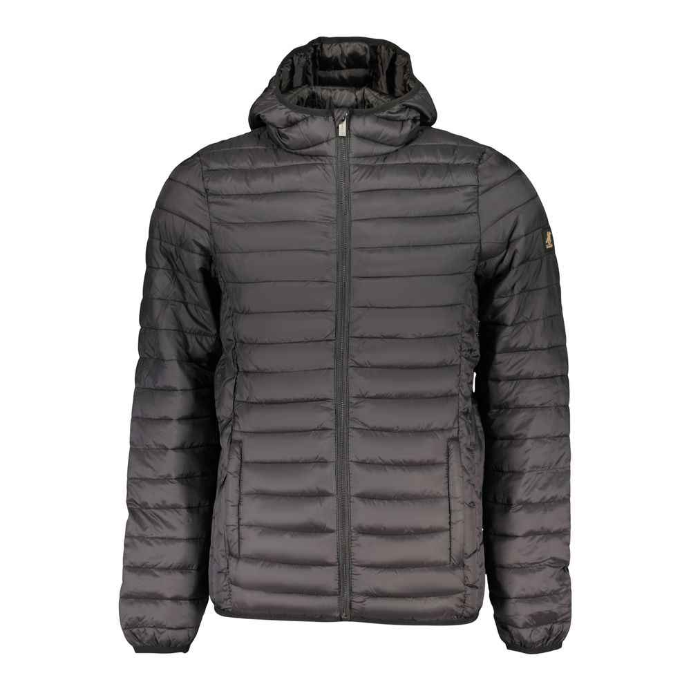 Black Polyester Men's Jacket