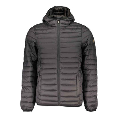 Black Polyester Men's Jacket