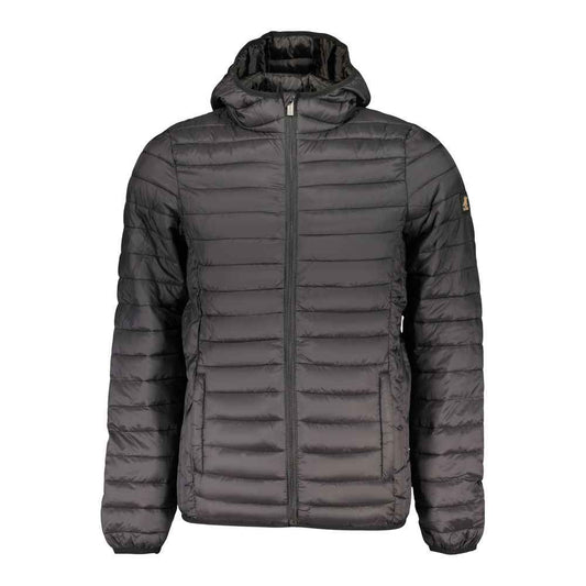 Black Polyester Men's Jacket