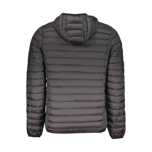 Black Polyester Men's Jacket