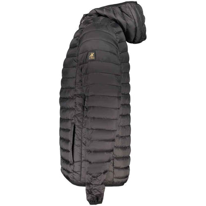 Black Polyester Men's Jacket