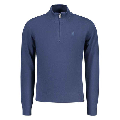 Blue Cotton Men's Sweater