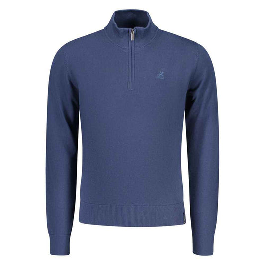 Blue Cotton Men's Sweater